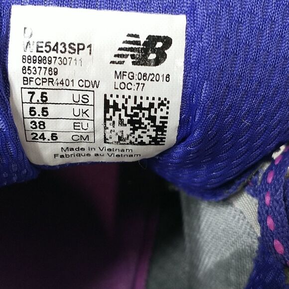 New Balance 543 V1 Sneakers Running Shoes Low Top Lace Up Mesh Grey Womens 7.5 B - Picture 8 of 8